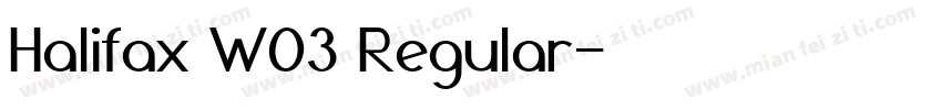 Halifax W03 Regular字体转换